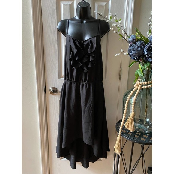 Bisou Bisou Dresses & Skirts - Sleeveless High Low Dress 12 Black Cocktail Summer by Bisou Bisou NEW